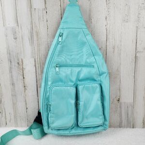 Free Team Canvas Sling Backpack Blue